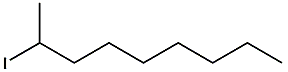 Chemical diagram for 2-Iodooctane Cas # 557-36-8